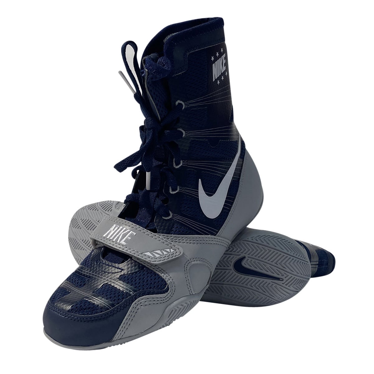 religie Scully grot Nike Hyper KO boksschoenen blauw/zilver - Sportshop PeterJan